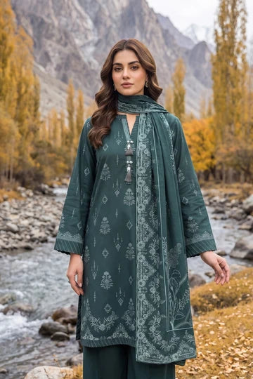 Lakhany 03 Piece Unstitched Printed Pashmina '26
