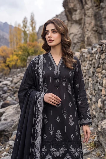 Lakhany 03 Piece Unstitched Printed Pashmina '26