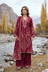 Lakhany 03 Piece Unstitched Printed Pashmina '26
