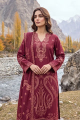 Lakhany 03 Piece Unstitched Printed Pashmina '26