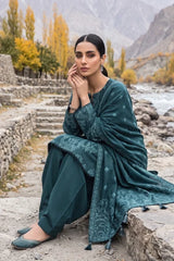 Lakhany 03 Piece Unstitched Printed Pashmina '26
