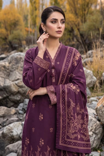 Lakhany 03 Piece Unstitched Printed Pashmina '26
