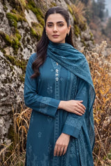 Lakhany 03 Piece Unstitched Printed Pashmina '26