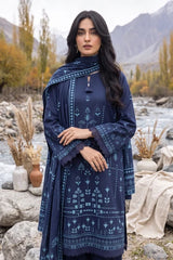 Lakhany 03 Piece Unstitched Printed Pashmina '26