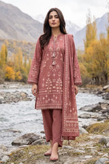 Lakhany 03 Piece Unstitched Printed Pashmina '26