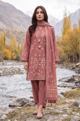 Lakhany 03 Piece Unstitched Printed Pashmina '26