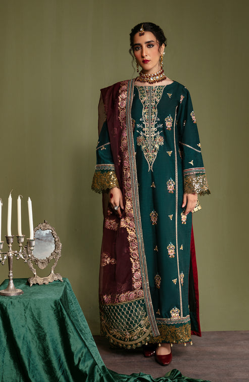 Noori Luxury Embroidered Silk Collection By Emaan Adeel 05