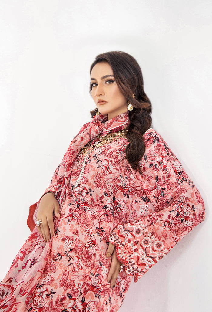 Adan’s Libas Digital Printed Lawn Collection By Inara 01