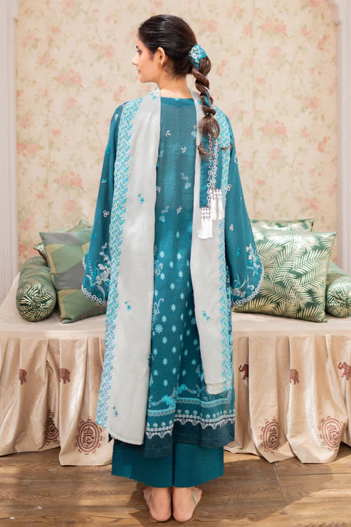 3 PIECE - PREMIUM EMBROIDERED LAWN - 8172