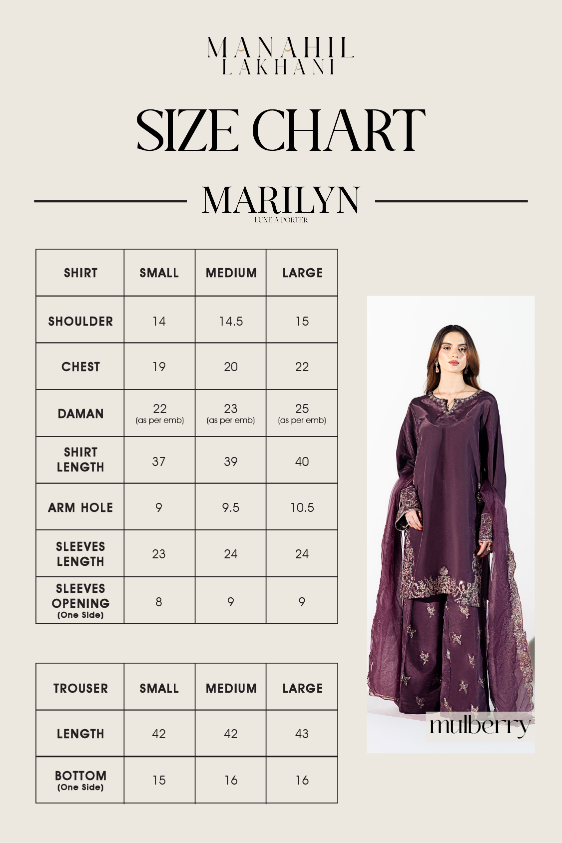 Manahil Lakhani | Marylin - Luxe à Porter
