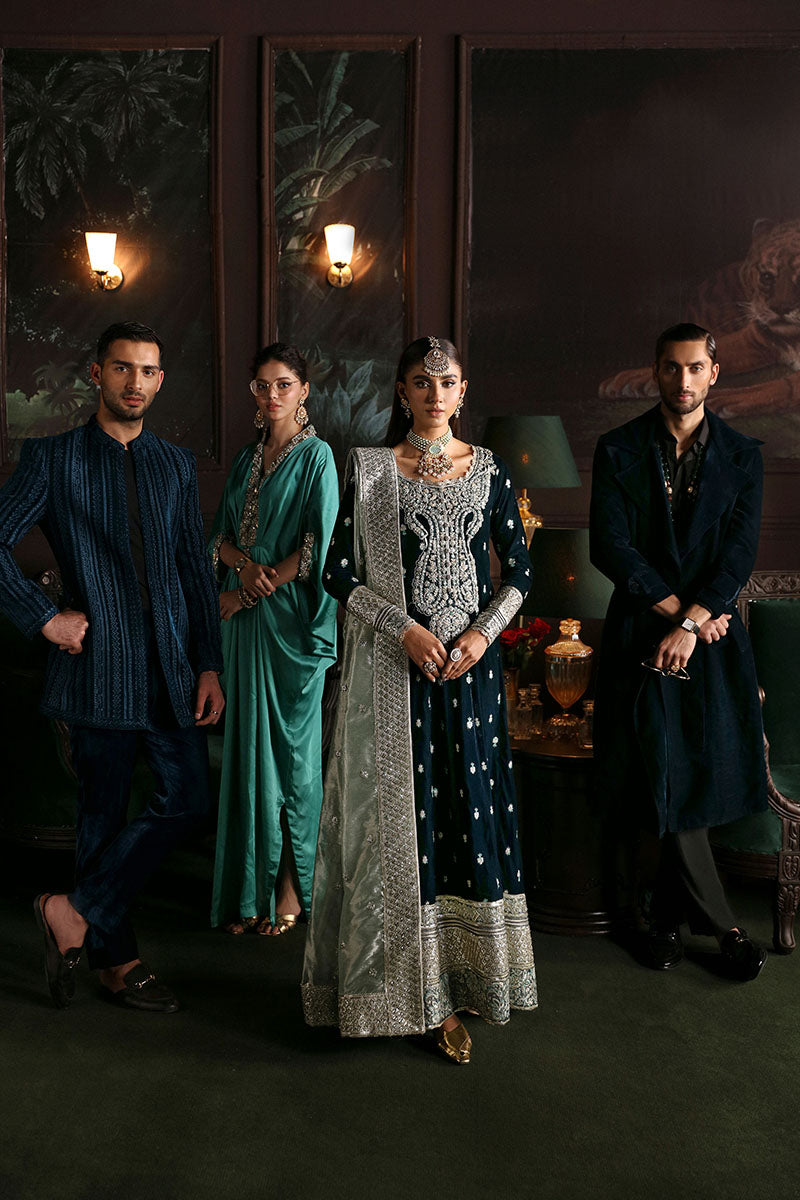 Mushq Niloufer Embroidered Velvet Collection 01