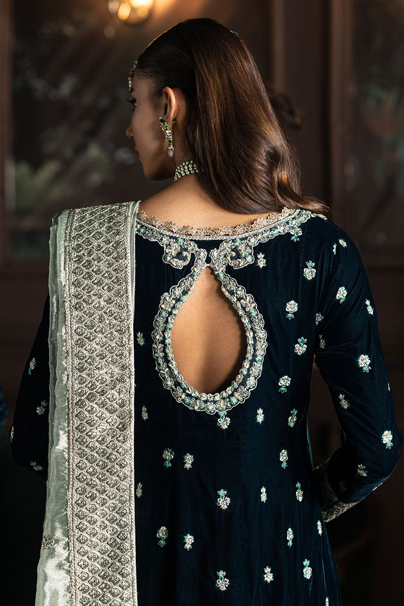 Mushq Niloufer Embroidered Velvet Collection 01