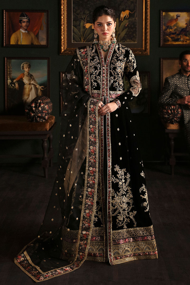 Mushq Niloufer Embroidered Velvet Collection 05