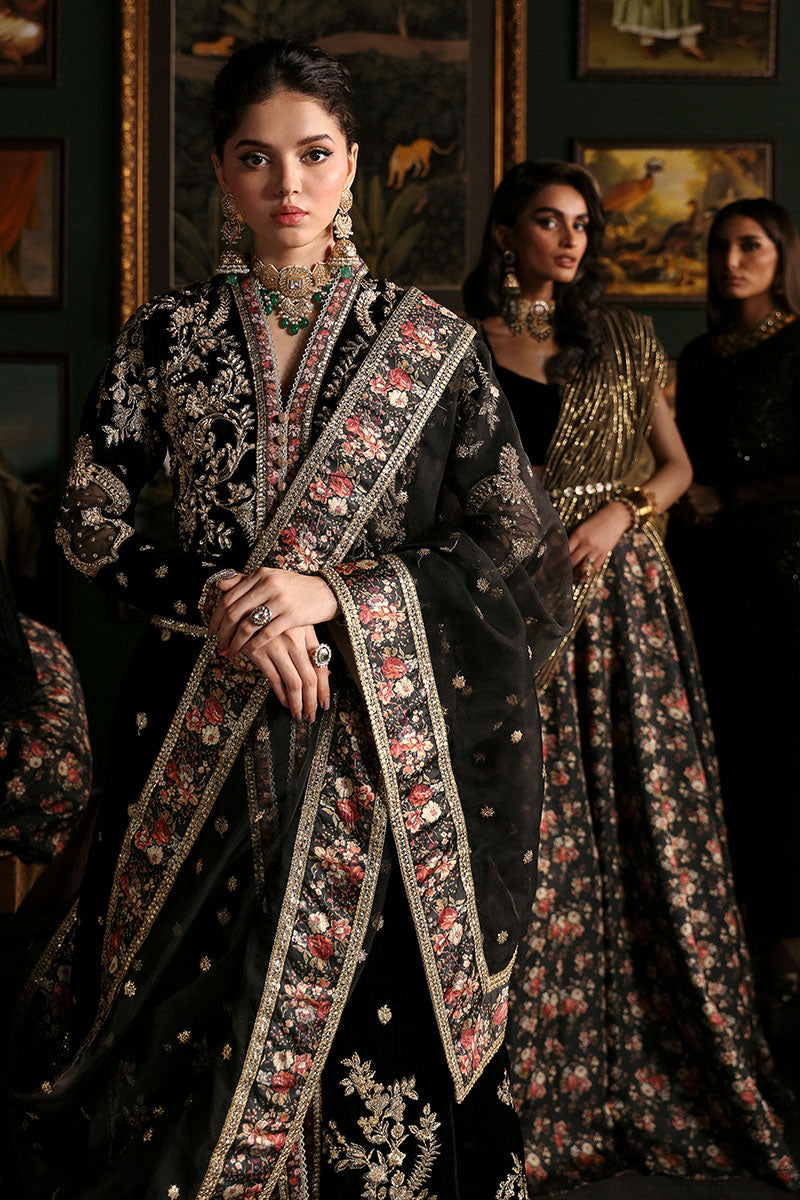 Mushq Niloufer Embroidered Velvet Collection 05