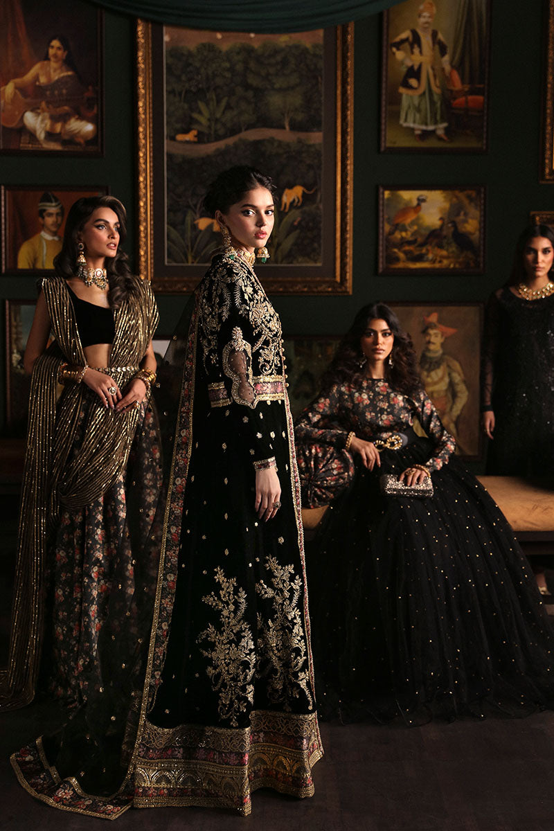 Mushq Niloufer Embroidered Velvet Collection 05