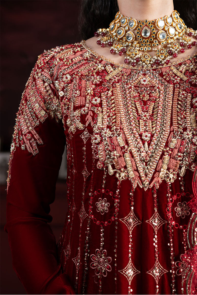 Mushq Niloufer Embroidered Velvet Collection 08