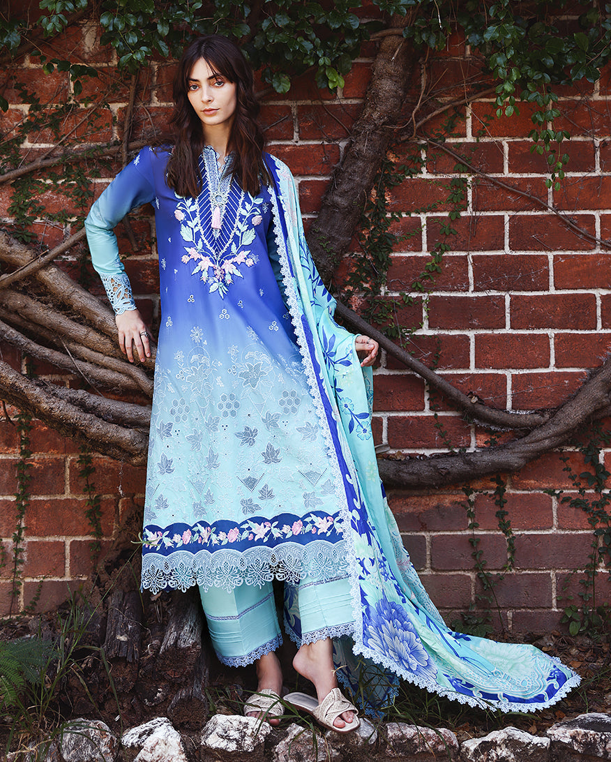 Mushq Solace Ombre Chikankari Luxury Lawn '26