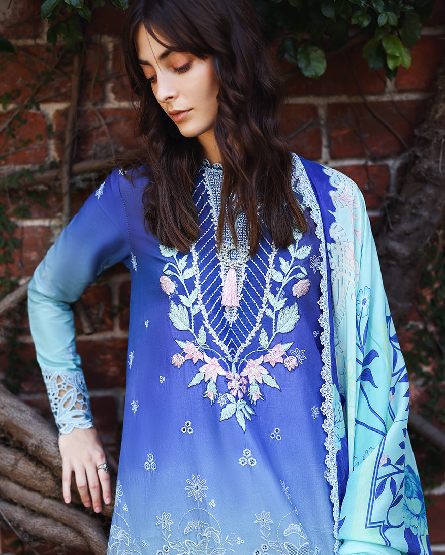 Mushq Solace Ombre Chikankari Luxury Lawn '26