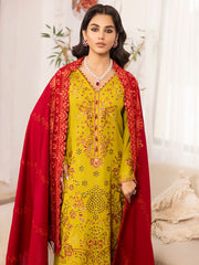 Raabi Orchid Luxury Embroidered Shawl Collection