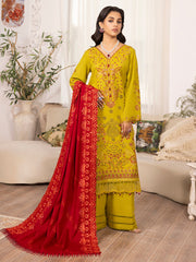 Raabi Orchid Luxury Embroidered Shawl Collection