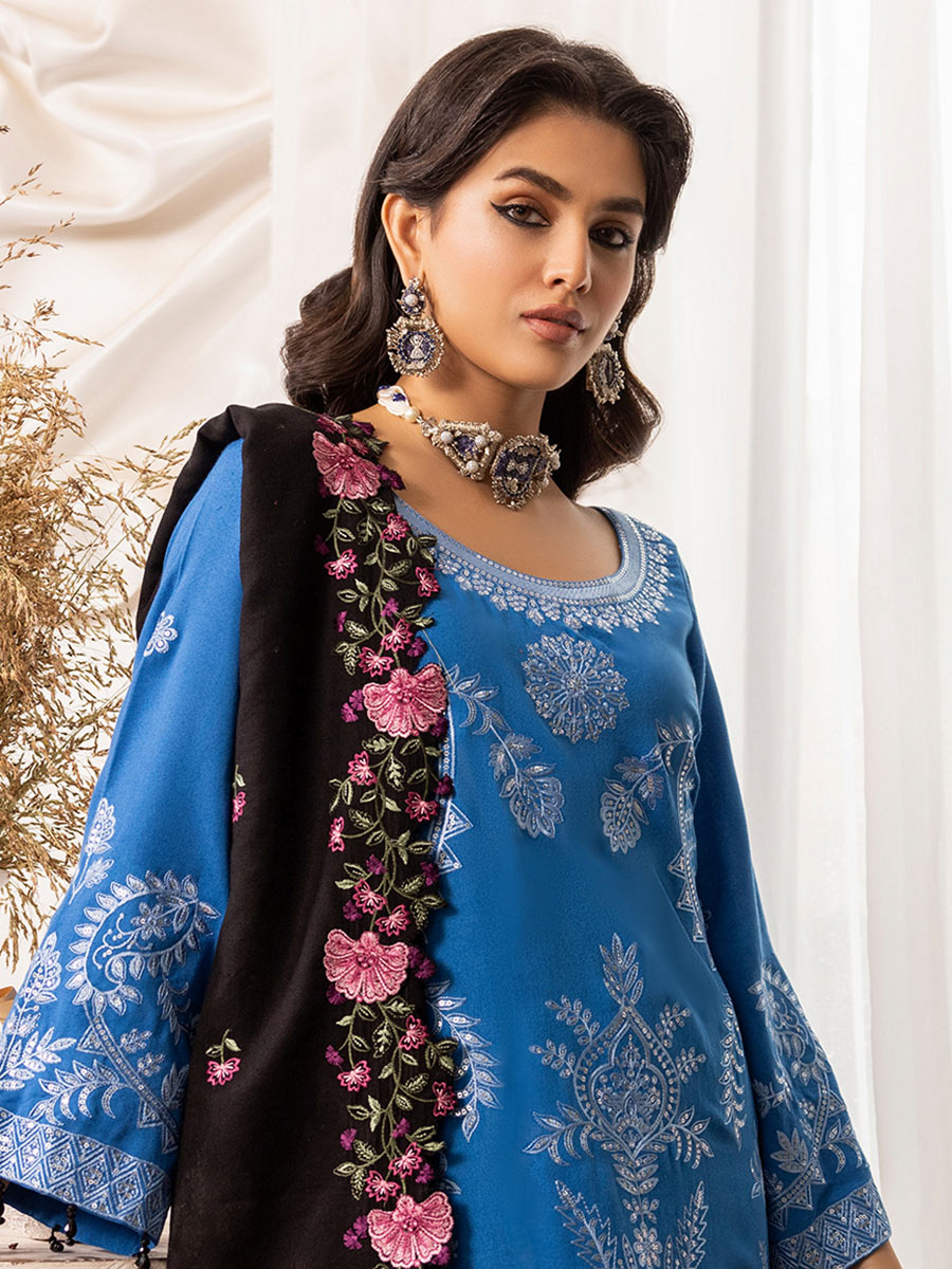 Raabi Orchid Luxury Embroidered Shawl Collection