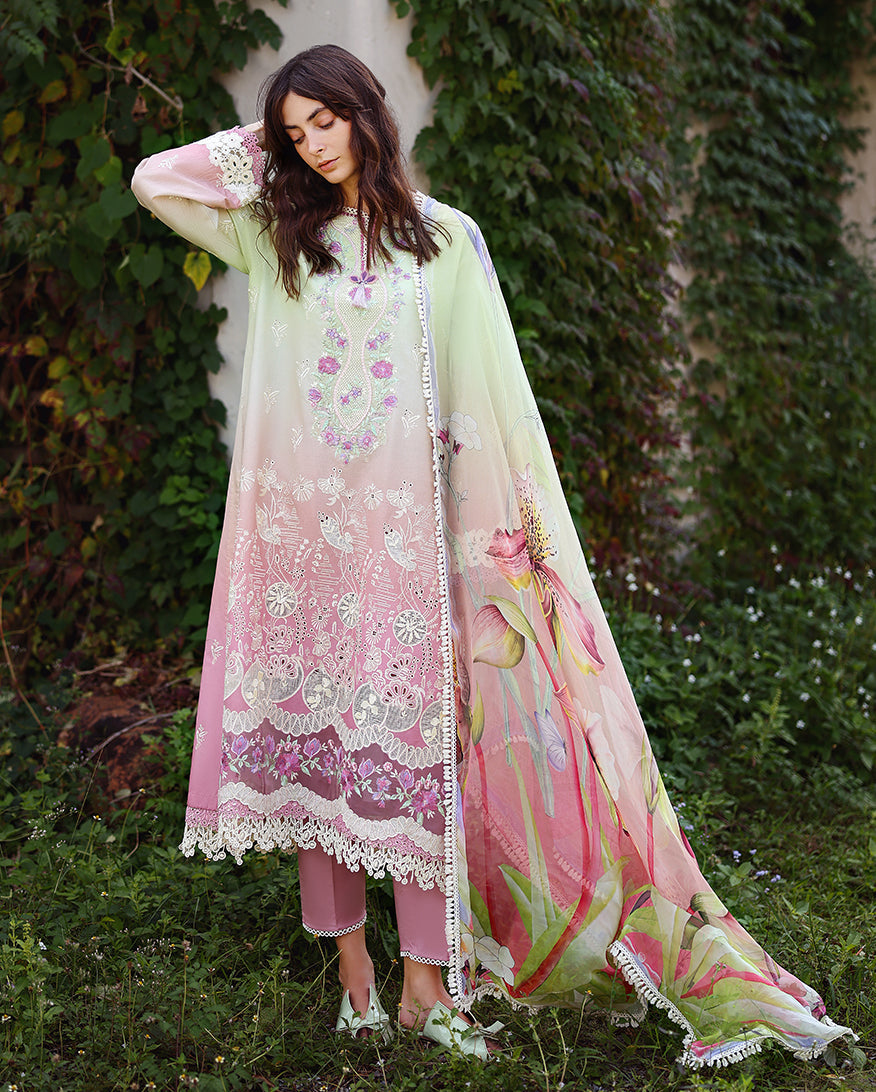 Mushq Solace Ombre Chikankari Luxury Lawn '26