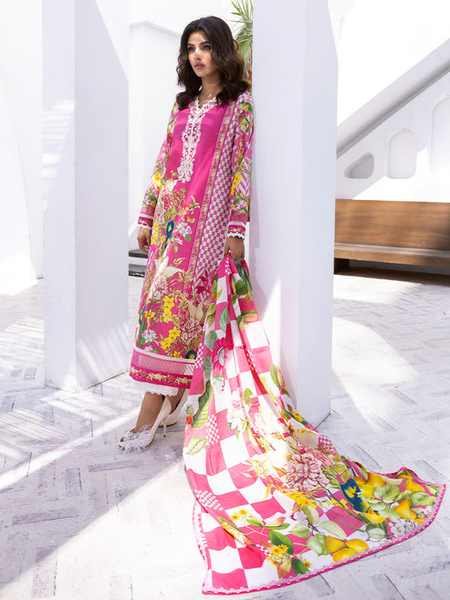 Roheenaz Printed Lawn Collection 24 Coral Reef