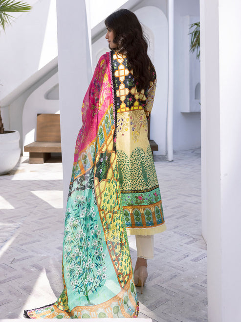 Roheenaz Printed Lawn Collection 24 Seaside Serenade