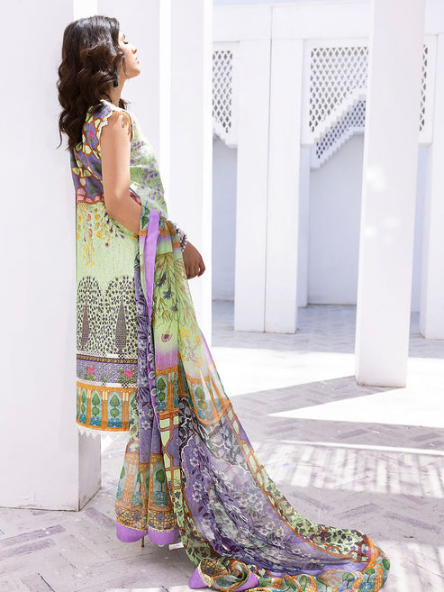 Roheenaz Printed Lawn Collection 24 Pineapple Pop