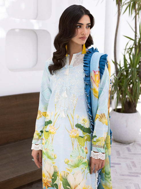 Roheenaz Printed Lawn Collection 24 Ocean Breeze