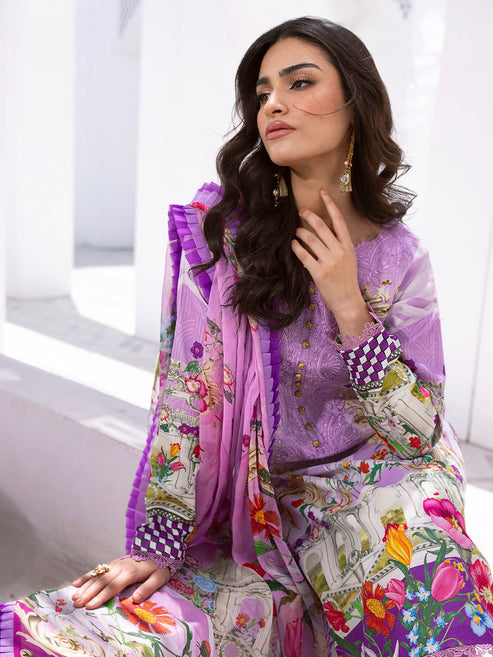 Roheenaz Printed Lawn Collection 24 Mermaid Melody