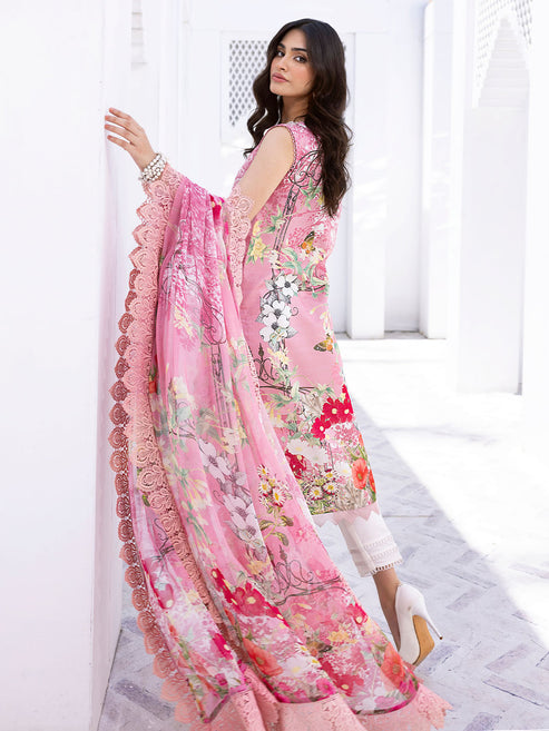 Roheenaz Printed Lawn Collection 24 Coral Cove