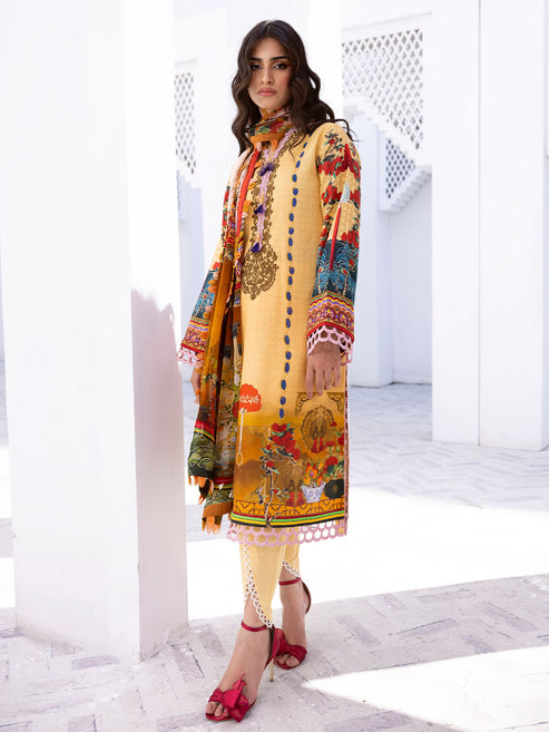 Roheenaz Printed Lawn Collection 24 Mango Tango