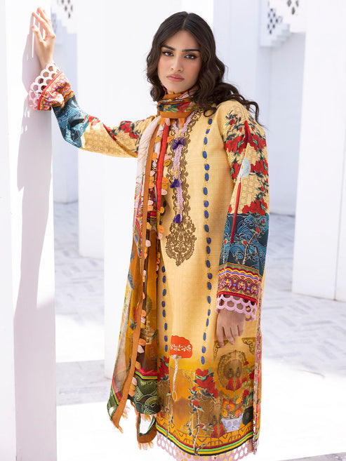 Roheenaz Printed Lawn Collection 24 Mango Tango