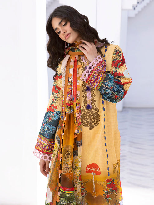 Roheenaz Printed Lawn Collection 24 Mango Tango