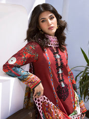 Roheenaz Printed Lawn Collection 24 Papaya Bliss