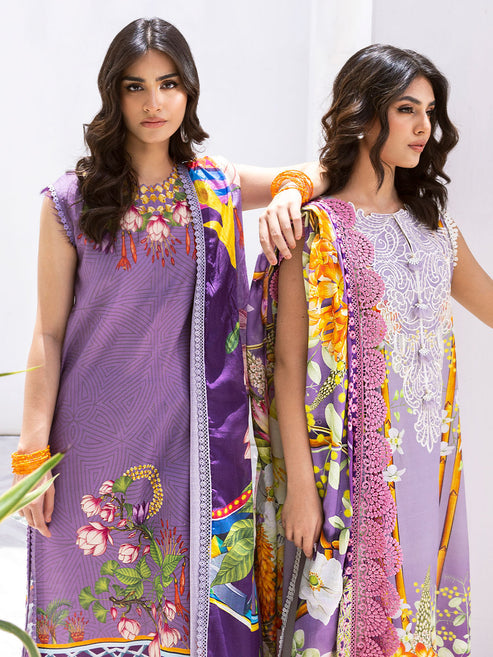 Roheenaz Printed Lawn Collection 24  Orchid Oasis