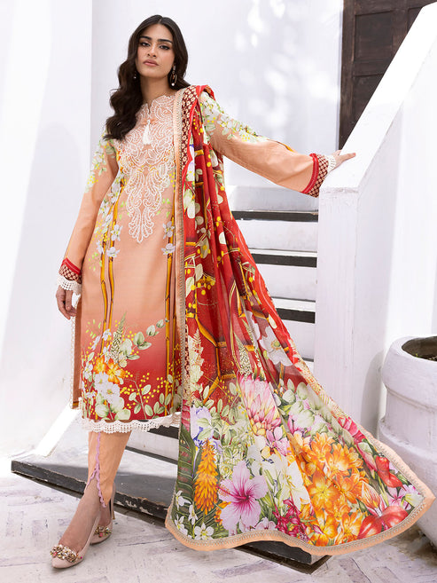 Roheenaz Printed Lawn Collection 24 Island Escape