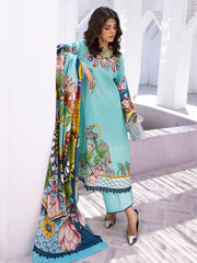 Roheenaz Printed Lawn Collection 24 Parrot Paradise