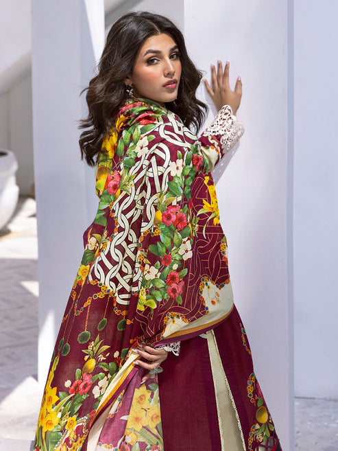 Roheenaz Printed Lawn Collection 24 Driftwood Delight