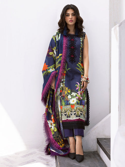 Roheenaz Printed Lawn Collection 24 Wave Rider