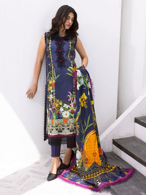 Roheenaz Printed Lawn Collection 24 Wave Rider