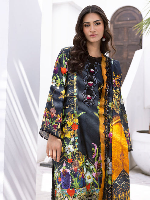 Roheenaz Printed Lawn Collection 24 Palm Frond