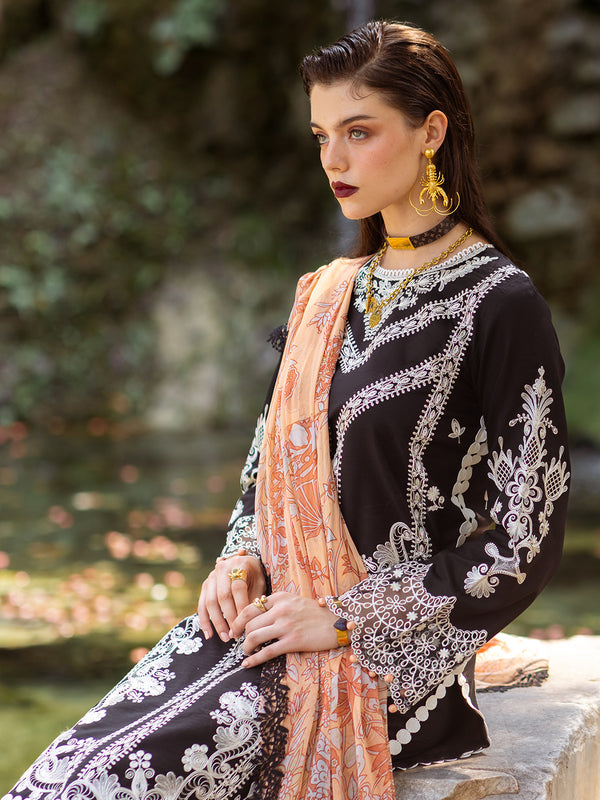 DAHLIA UNSTITCHED EMBROIDERED LAWN