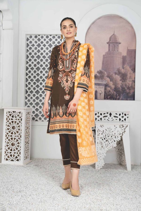 Karitiar Digital Embroidered Lawn Collection By Rashid Textile