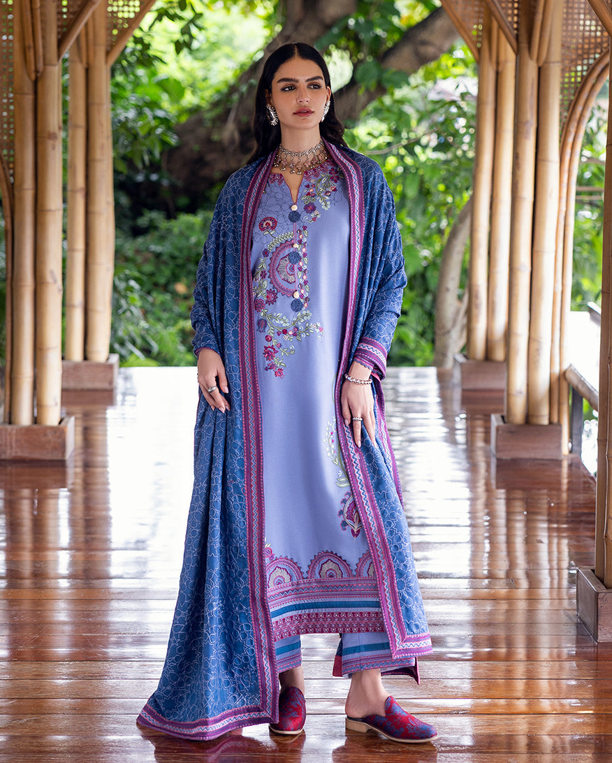 Hemline Symphony Unstitched Karandi Collection By Mushq 25