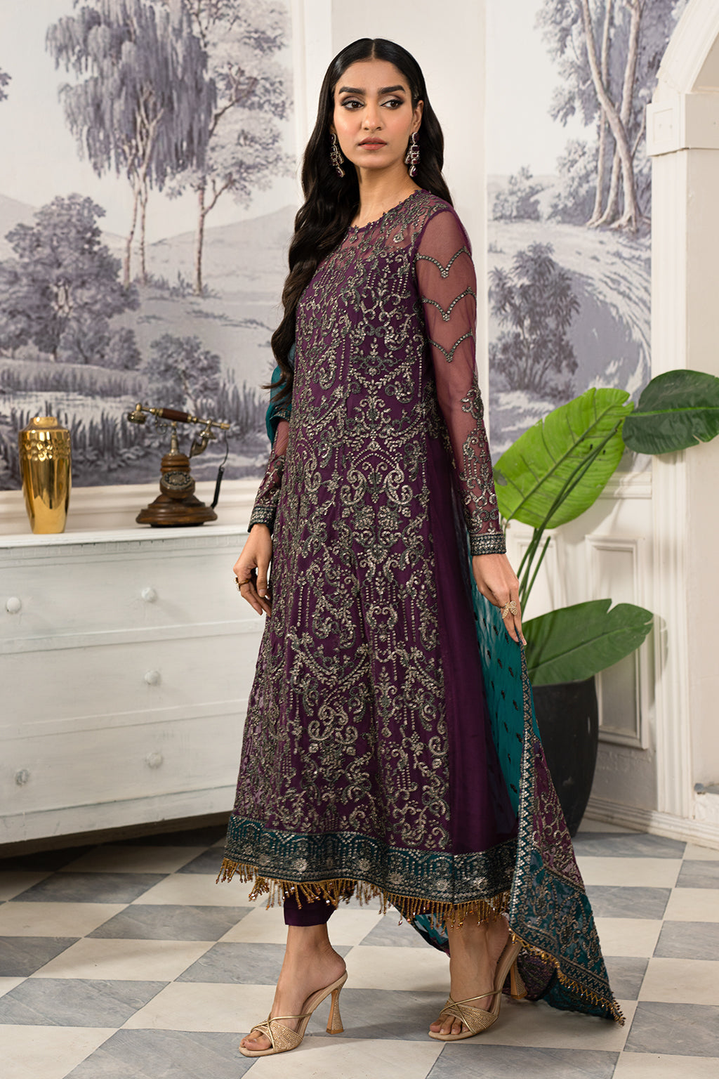 Afsanah Edition Luxury Embroidered Formal Collection 07