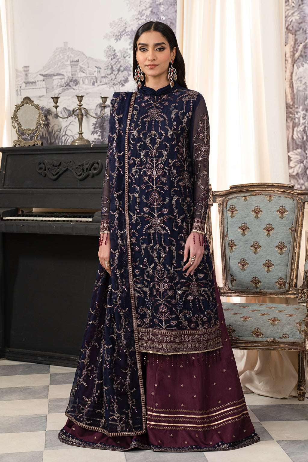 Afsanah Edition Luxury Embroidered Formal Collection 10