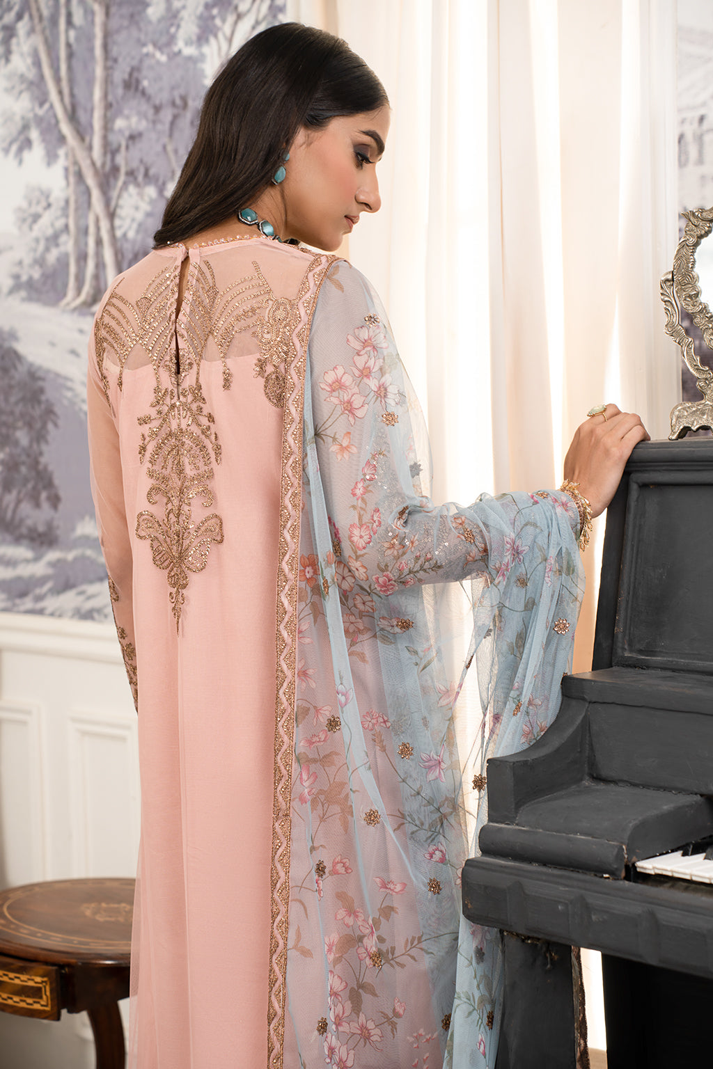 Afsanah Edition Luxury Embroidered Formal Collection 08