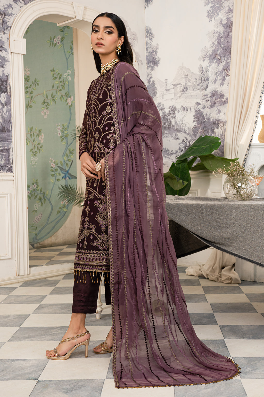 Afsanah Edition Luxury Embroidered Formal Collection 09